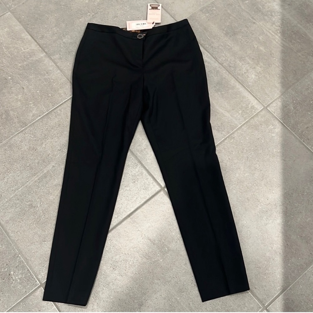 NWT Ted Baker Women’s Crepe Black Suit Trousers Pants $195 Size Ted 2 US 6